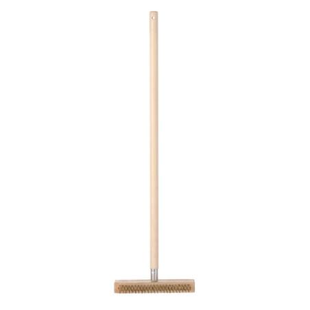Pizza oven cleaning brush