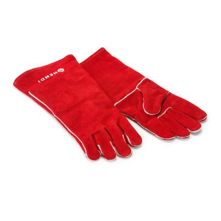 Heat resistant gloves, leather