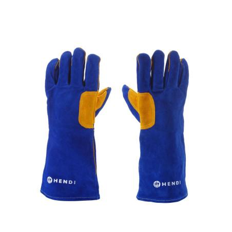 Heat resistant gloves, leather - 2