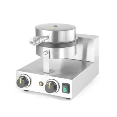 Round electric waffle maker