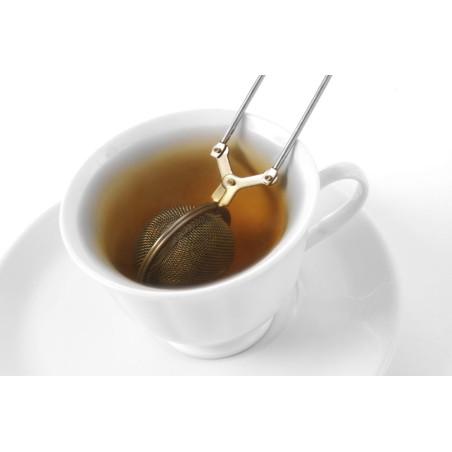 Tea strainer with hinged handle - 2