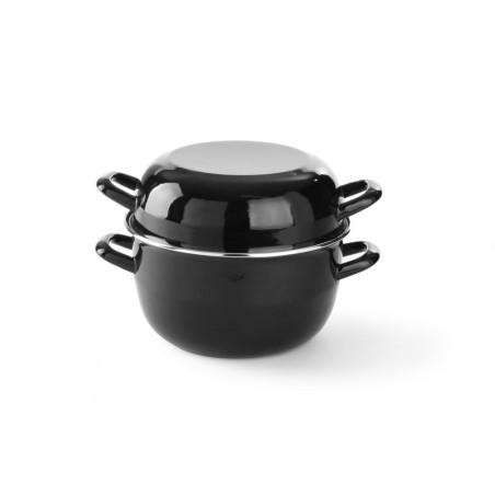 Cocotte à moules émaillée - avec couvercle - 3