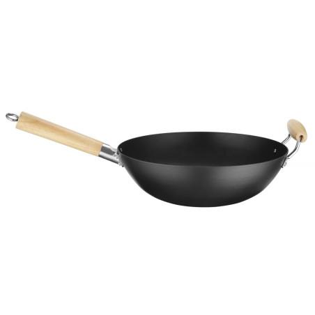 Wok avec manche en bois - 2
