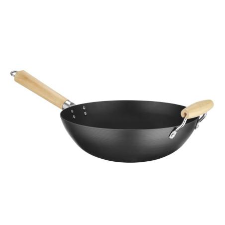 Wok avec manche en bois - 3
