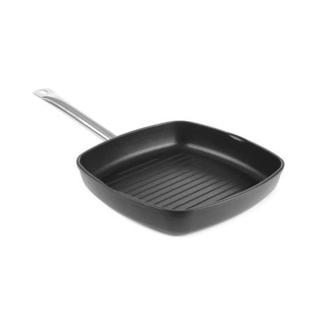 Grill pan - ridged surface Titanium Professional