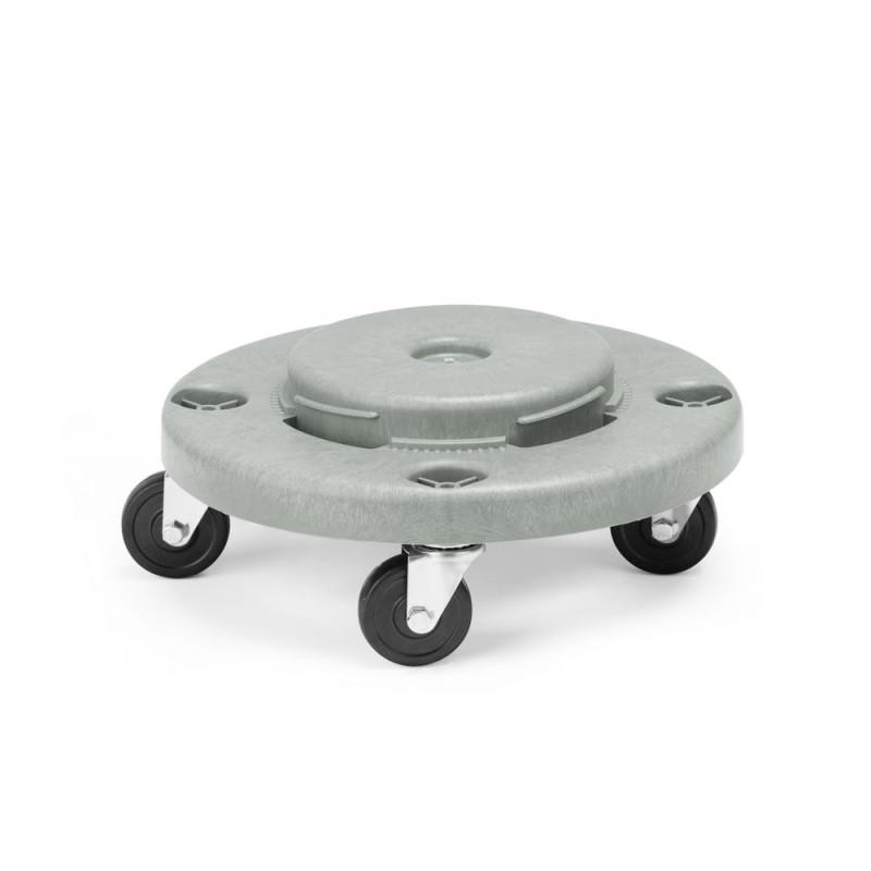 Trolley pour poubelle ronde