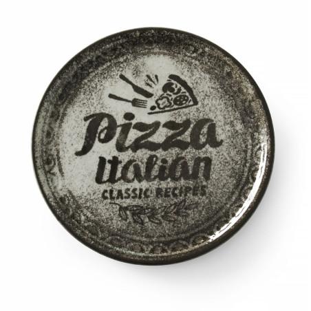 Pizza plate Recipe Collection Black - 1