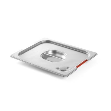 Lid with handle recess and silicone rim - 2