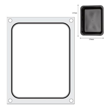 Tray sealer matrix - 3