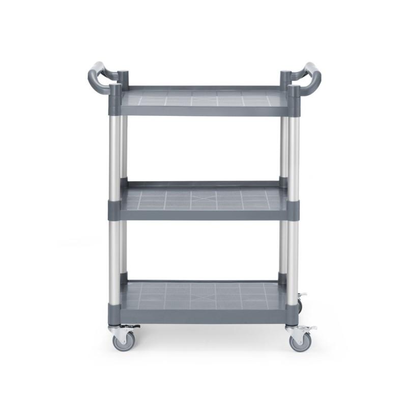 3-shelf polypropylene service cart, small