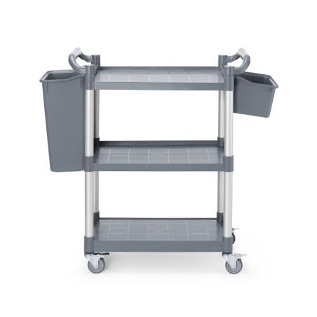 3-shelf polypropylene service cart, small - 3