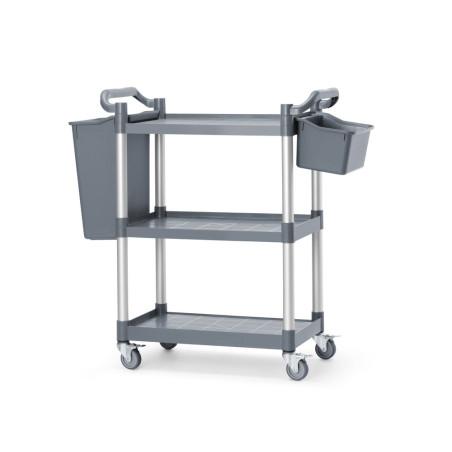 3-shelf polypropylene service cart, small - 4
