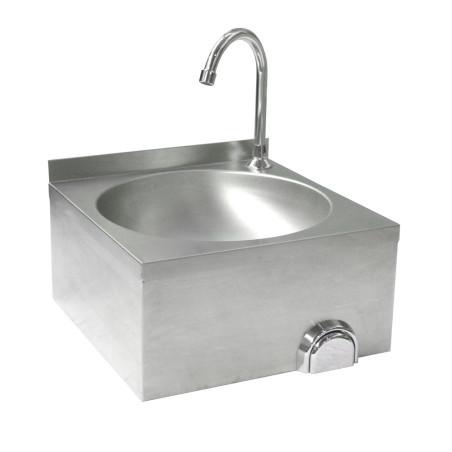 Washbasin knee operated