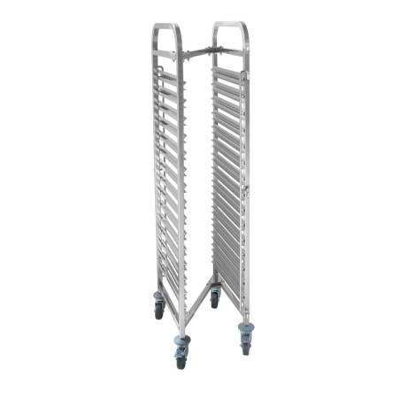 Chariot porte-plateaux emboîtable- 15 x GN 1/1 - 2