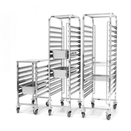 Chariot porte-plateaux - 7 x GN 1/1 - 2