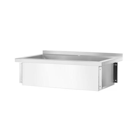 Table with single wash trough, with splashback - 3