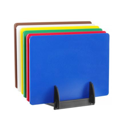Set de 6 planches à découper HACCP avec rack - 1