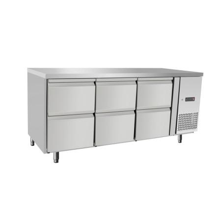 Refrigerated counter, 6 drawers - 2