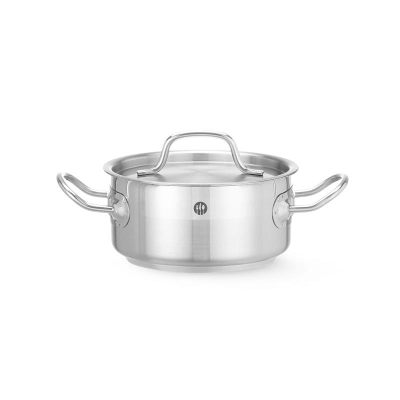Stew pot low - with lid