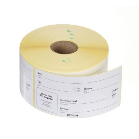 Food rotation labels, multi-use, easy removable