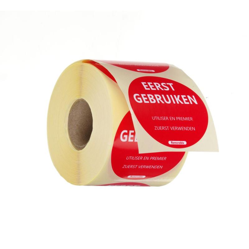 Food safety stickers, multi-use, easy removable, “USE FIRST”