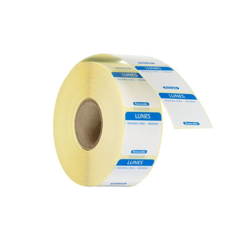 Daily food safety labels, multi-use, easy removable