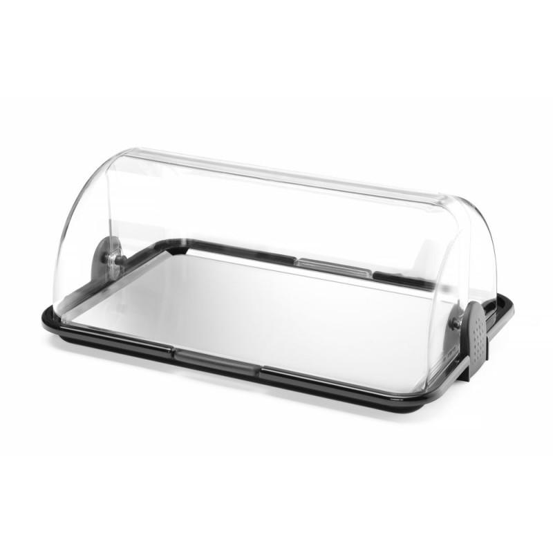 Roll top display
