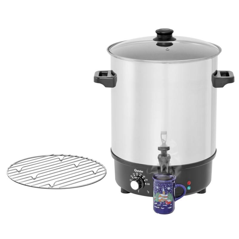 Mulled wine pot, bl.w. canner 30L, SS