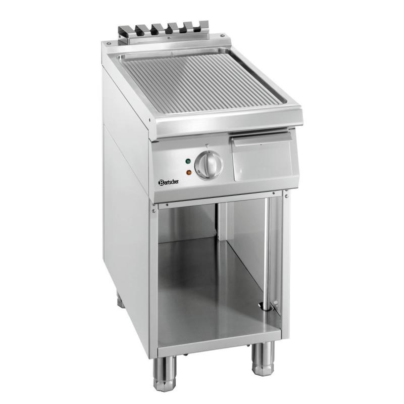 Griddle plate 700, W400, grooved