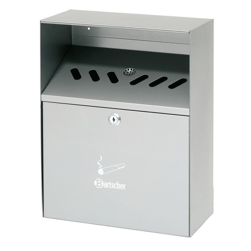 Wall-mounted ashtray, silver