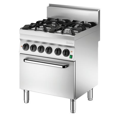 Gas stove 650, W700, 4BR, elO