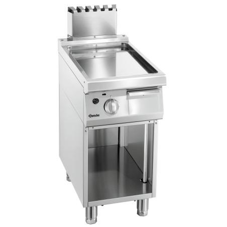Griddle plate gas 700, W400, smooth