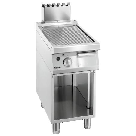 Griddle plate gas 700,W400, grooved