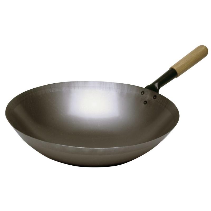 Sauteuse Wok acier, 360mm