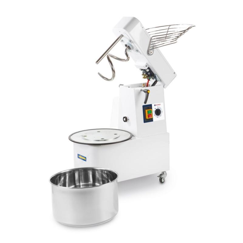 Spiral mixer with rising head and removable bowl
