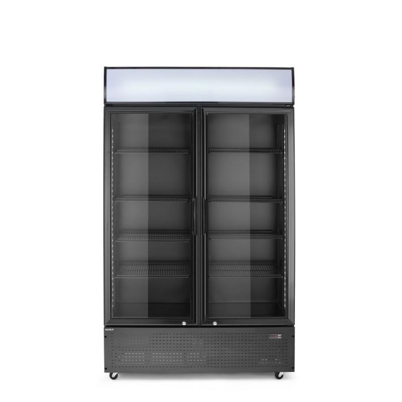 Armoire réfrigérée avec caisson lumineux, double porte