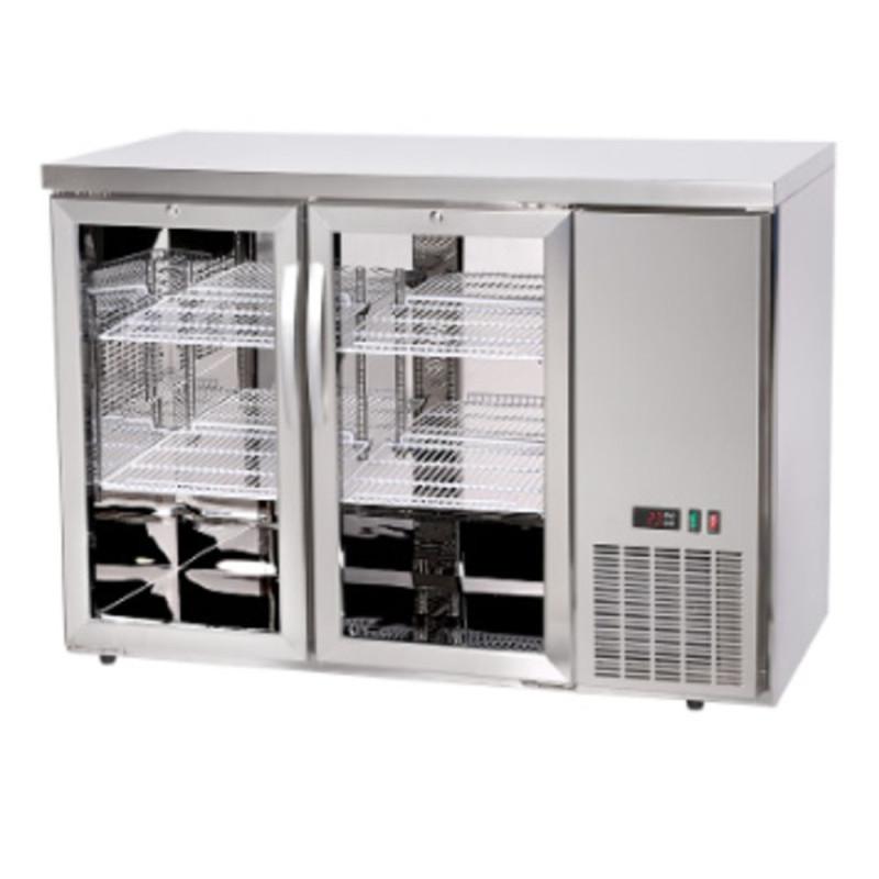Refrigerated bar counter, glass doors