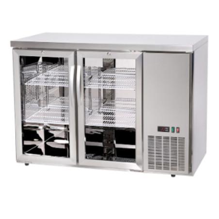 Refrigerated bar counter, glass doors