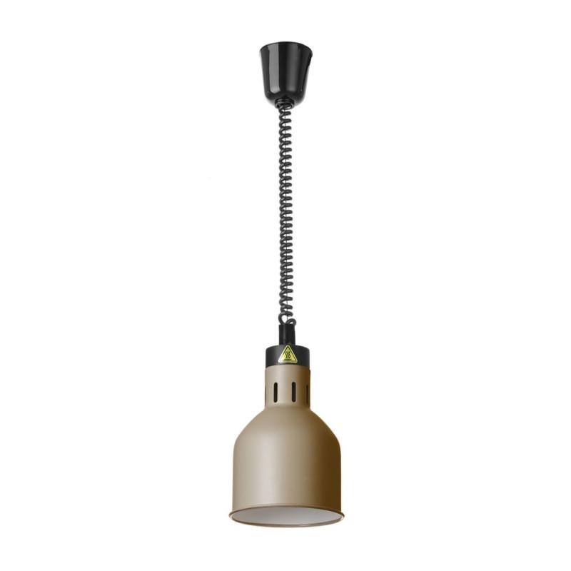 Rise and fall heat lamp, cylindrical