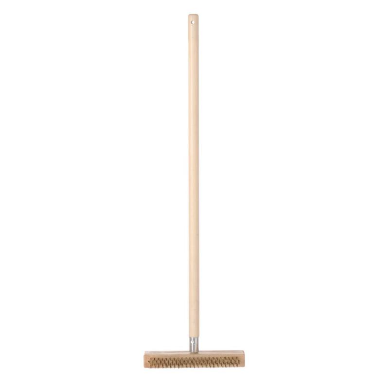 Pizza oven cleaning brush