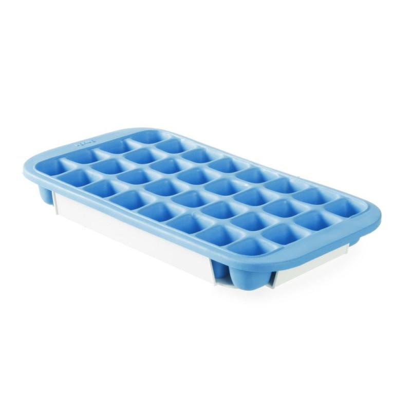 Ice cube mould with lid and bottom tray