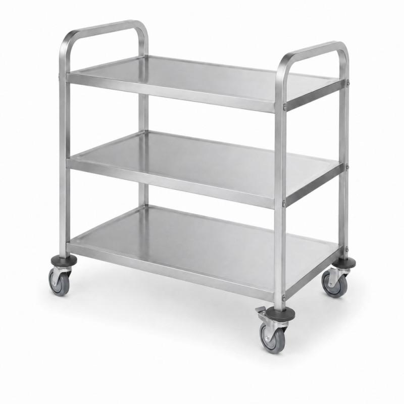 Serving trolley, slim, bolted