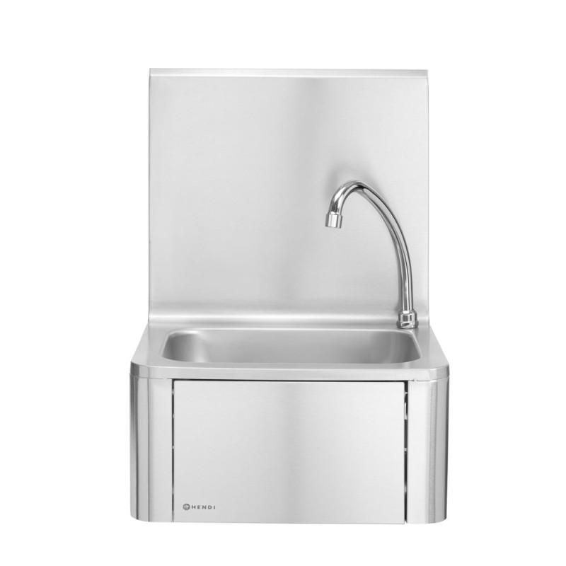 Lave-mains, avec commande genou