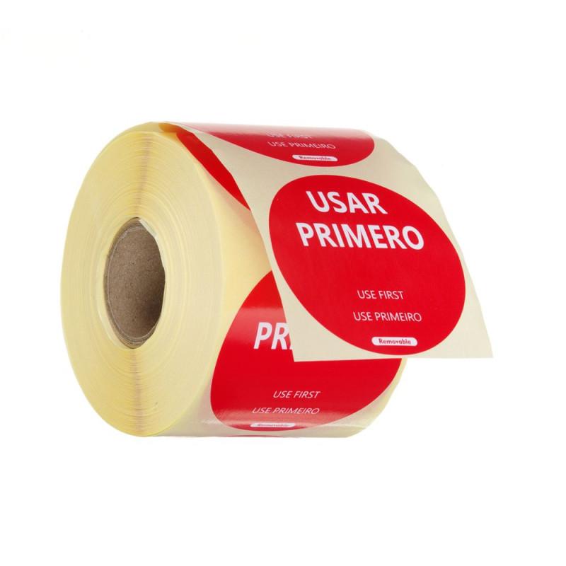 Food safety labels, multi-use, easy removable, “USE FIRST”